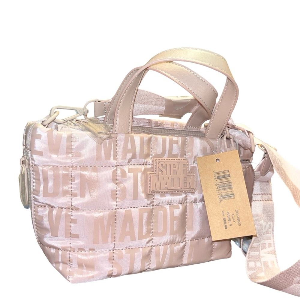 Steve Madden Blush Quilted Crossbody Bag - Picture 3 of 7